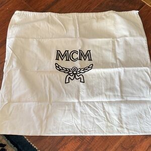 MCM HUGE White Dust bag 26” x 23” EUC